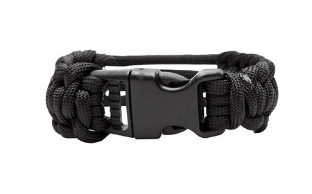 Mil-Tec Bransoletka Wielofunkcyjna Paracord Czarna
