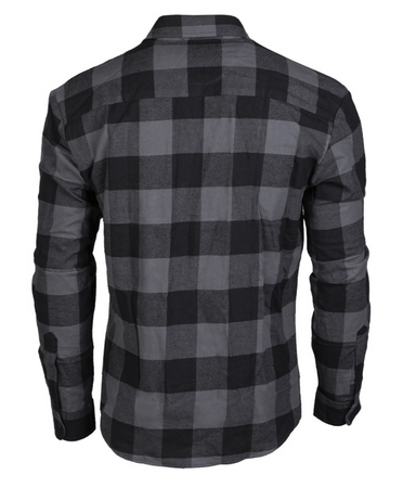 Mil-Tec Koszula "Drwala" Flanelowa Czarna/Szara