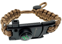 JB Tacticals Bransoletka Paracord z Regulacją - Brązowa