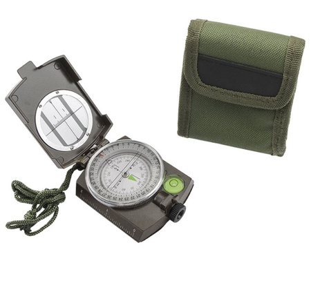 Mil-Tec Kompas Wojskowy Metalowy z Etui