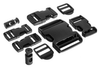 Mil-Tec Zestaw Klamr Buckle Set 9 Częściowy Czarny