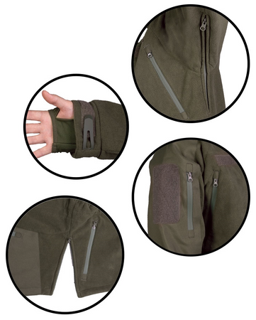 Mil-Tec Bluza Polarowa Fleece Plus Oliwkowa