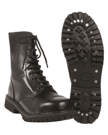 Mil-Tec Buty INVADER High 10 Oczkowe Czarne