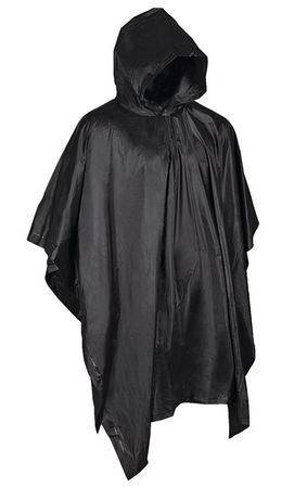 Mil-Tec Poncho Vinyl Czarne