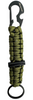 JB Tacticals Brelok Karabińczyk Paracord z Krzesiwem JB-35 - Zielony
