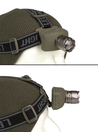 Mil-Tec Latarka Czołowa Kopflampe Cree 3 Watt M.Zoom