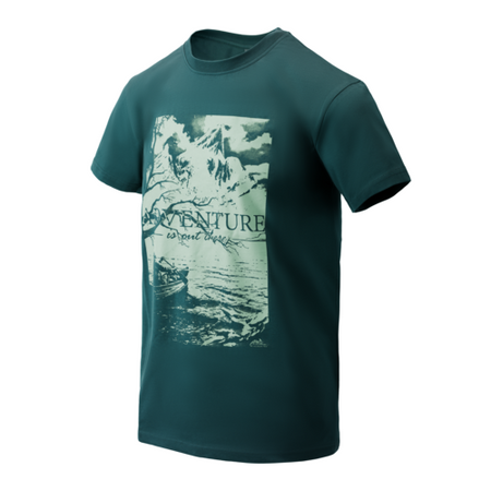 Helikon-Tex T-Shirt Adventure Is Out There Dark Azure