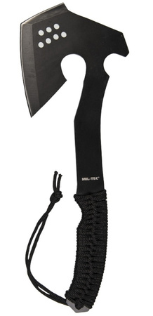 Mil-Tec Toporek z Pokrowcem i Linką Paracord Czarny