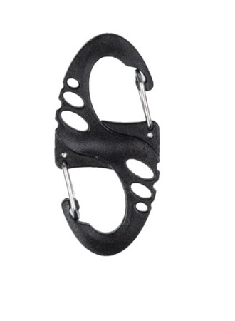 Mil-Tec Zestaw Karabinczyków Taktycznych S-HOOK 10szt Czarny