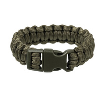 Mil-Tec Bransoleta Survivalowa z Paracordu 22mm Oliwkowa