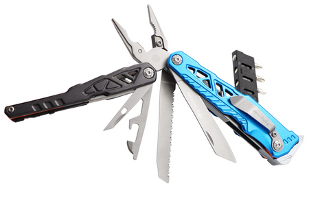 JB Tacticals Narzędzie Wielofunkcyjne Multitool 17w1 – Niebieski