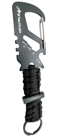 JB Tacticals Brelok Paracord z Karabińczykiem - Czarny