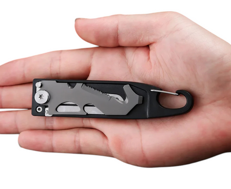JB Tacticals Nóż Ratowniczy Rescue z Karabińczykiem – Multitool
