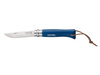 Opinel Nóż Colorama 08 Blue Rzemień + Etui