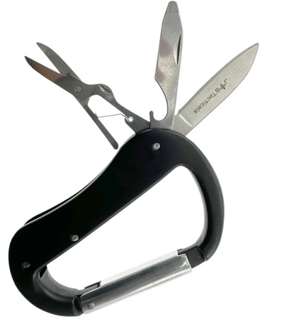 JB Tacticals Multitool Karabińczyk Scyzoryk JB-07 Czarny