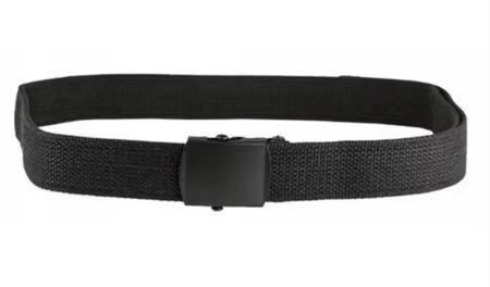 Mil-Tec Pas do Spodni US z Klamrą Cotton Black Czarny
