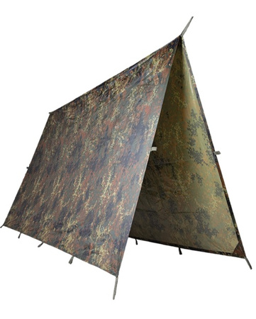 Mil-Tec Płachta Biwakowa PE Ripstop 3x3m Flecktarn