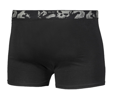 Mil-Tec Bokserki 2-pak "ShortsSkull" Czarne