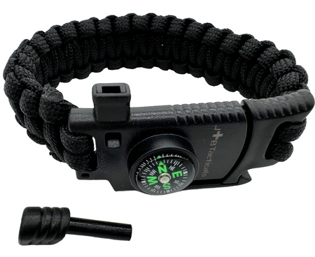 JB Tacticals Bransoletka JB-32 Paracord Czarna