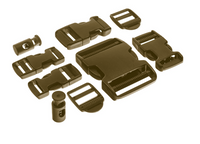 Mil-Tec Zestaw Klamr Buckle Set 9 Częściowy Coyote