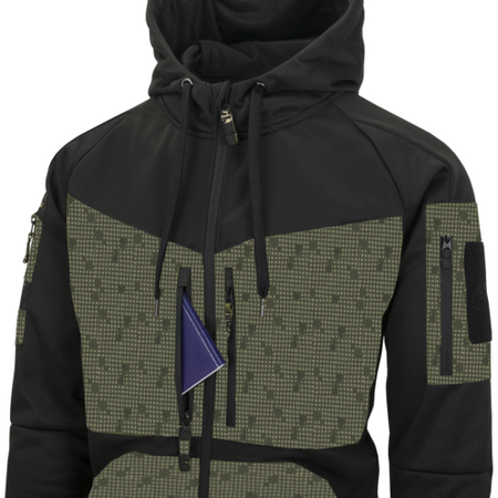 Helikon-Tex Bluza Rogue Hoodie FullZip Deser Night Camo/Czarny