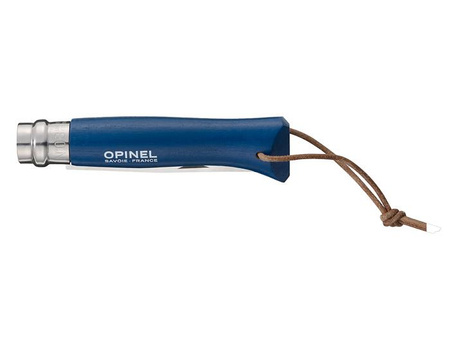 Opinel Nóż Colorama 08 Dark Blue z Rzemieniem