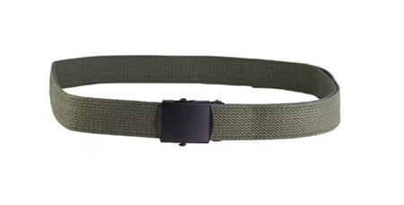 Mil-Tec Pas do Spodni US z Klamrą Cotton Black Oliwkowy