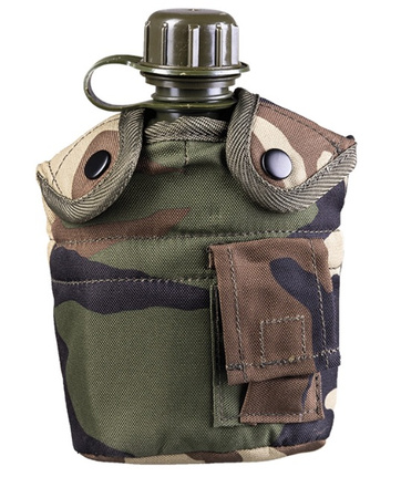 Mil-Tec Menażka z Manierką 1L i Pokrowcem Woodland