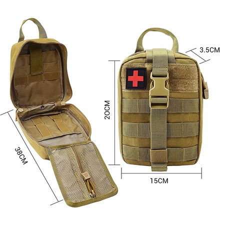 JB Tacticals Apteczka Taktyczna IFAK MOLLE - Brązowa