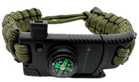 JB Tacticals Bransoletka Paracord z Regulacją - Zielona