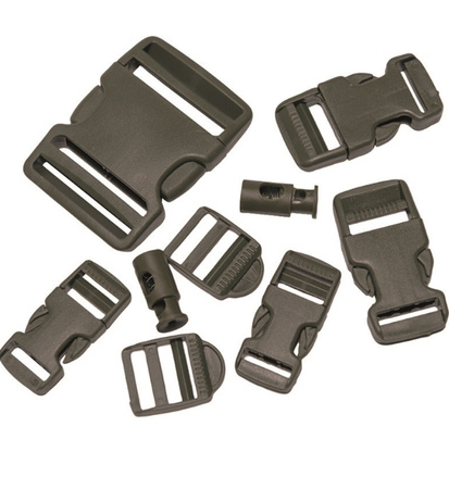 Mil-Tec Zestaw Klamr Buckle Set 9 Częściowy Oliwkowy