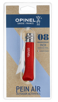 Opinel Nóż Inox Origins Red No.08 w Blistrze z Rzemieniem