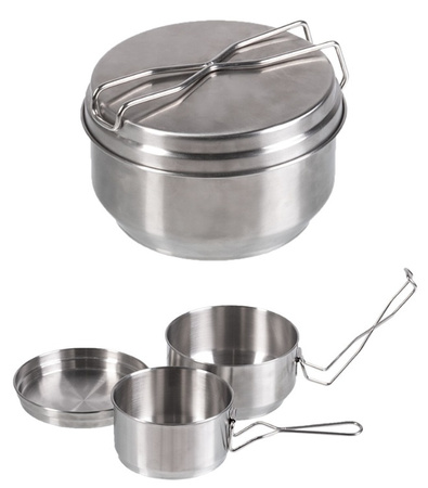 Mil-Tec Menażka Czech Army 3-Częściowa Steel