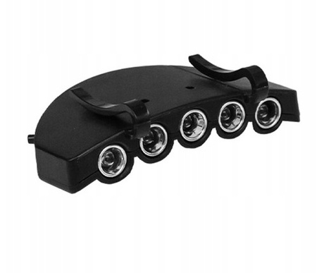 Mil-Tec Latarka na Czapkę Cap Light 5 LED Czarna