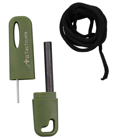 JB Tacticals Krzesiwo Ferrocerowe JB-03 Zamykane - Zielone