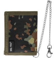 Mil-Tec Portfel z Łańcuchem Zabezpieczającym Flecktarn