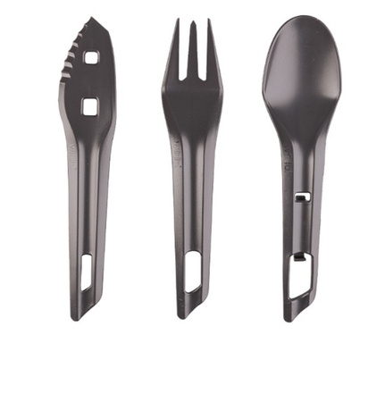 Mil-Tec Zestaw Sztućców The Ocys Wildo Ciemny Szary