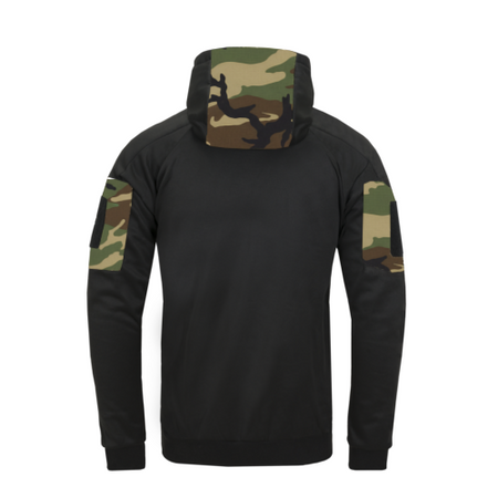Helikon-Tex Bluza Rogue Hoodie FullZip US Woodland/Czarny