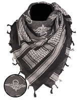 Mil-Tec Chusta Bandana Shemagh Paratr Czarno Biała