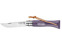 Opinel Nóż Colorama 06 Violet z Rzemieniem