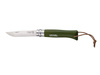 Opinel Nóż Colorama 08 Khaki+ rzemień