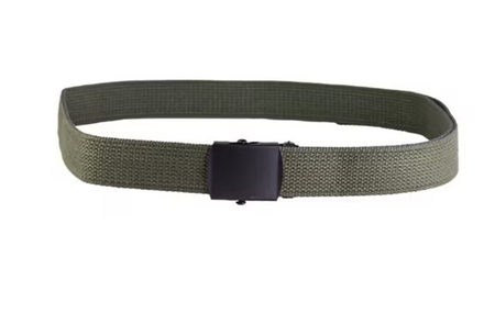 Mil-Tec Pas do Spodni US z Klamrą Cotton Black Oliwkowy