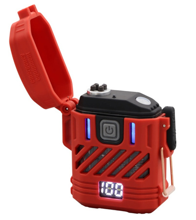 JB Tacticals Zapalniczka Plazmowa Survivalowa USB-C Czerwona
