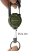 JB Tacticals Smycz Taktyczna z Karabinkiem Retraktor - Zielony