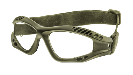 Mil-Tec Okulary Commando Brille Air Pro Oliwkowe z Soczewkami Klar