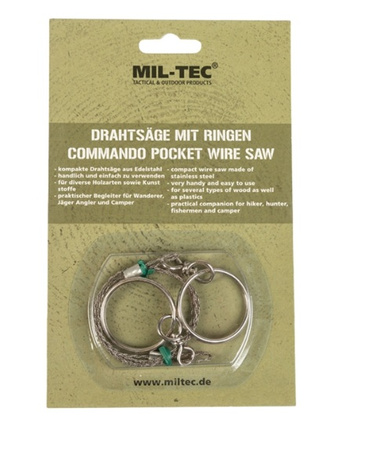 Mil-Tec Piła Druciana z Pierścieniami