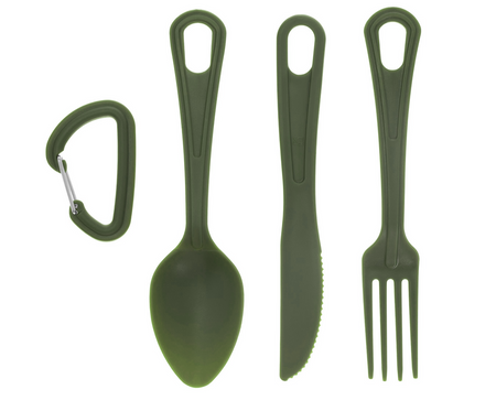 Mil-Tec Zestaw Sztućców 3 Częściowy US Oliwkowy
