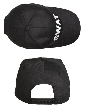 Mil-Tec Czapka z Daszkiem "SWAT" Czarna