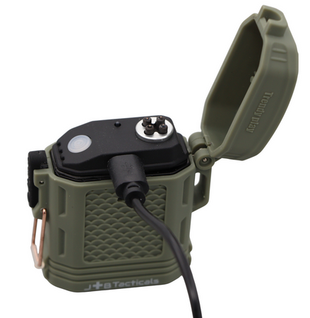 JB Tacticals Zapalniczka Plazmowa Survivalowa USB-C Zielona