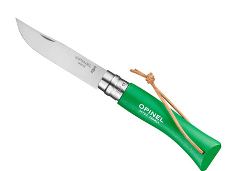 Opinel Nóż Colorama 07 Green z Rzemieniem